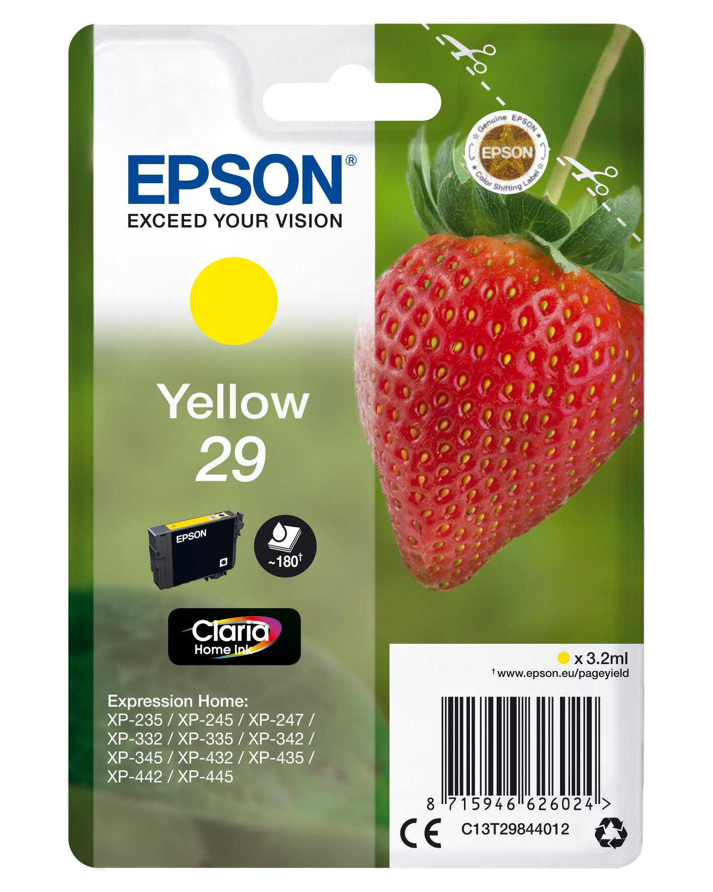 Epson Tinta 29 / C13T29844012 Amarillo Standard