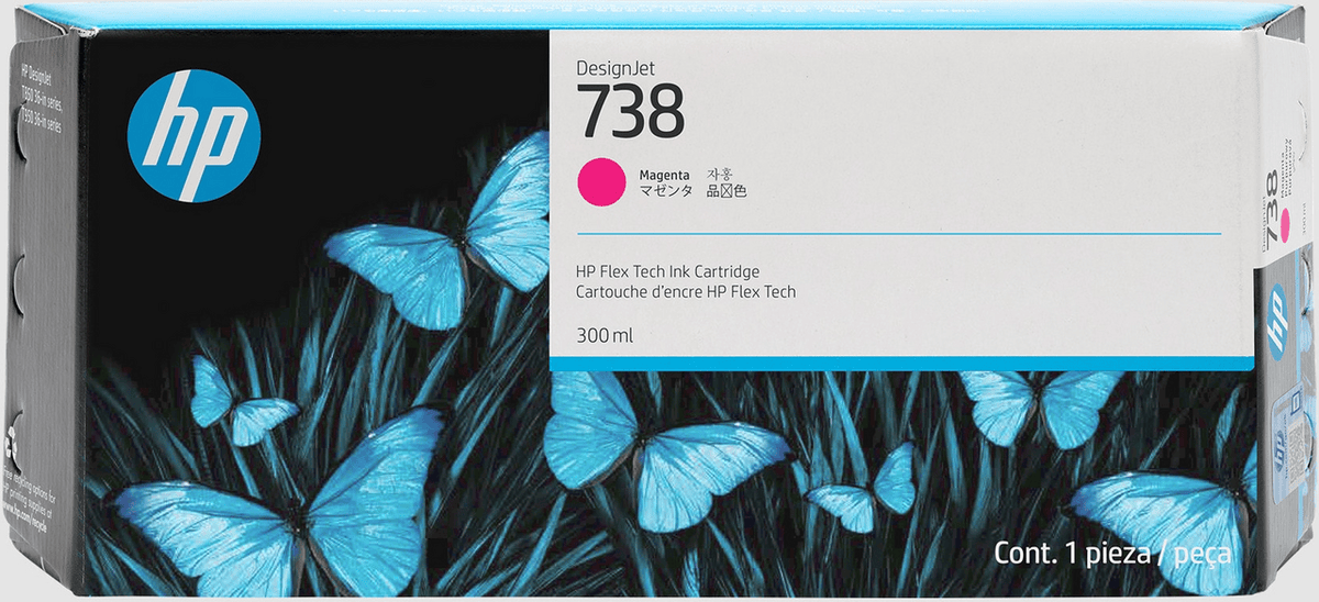 HP Tinta 738XL / 676M7A Magenta XL