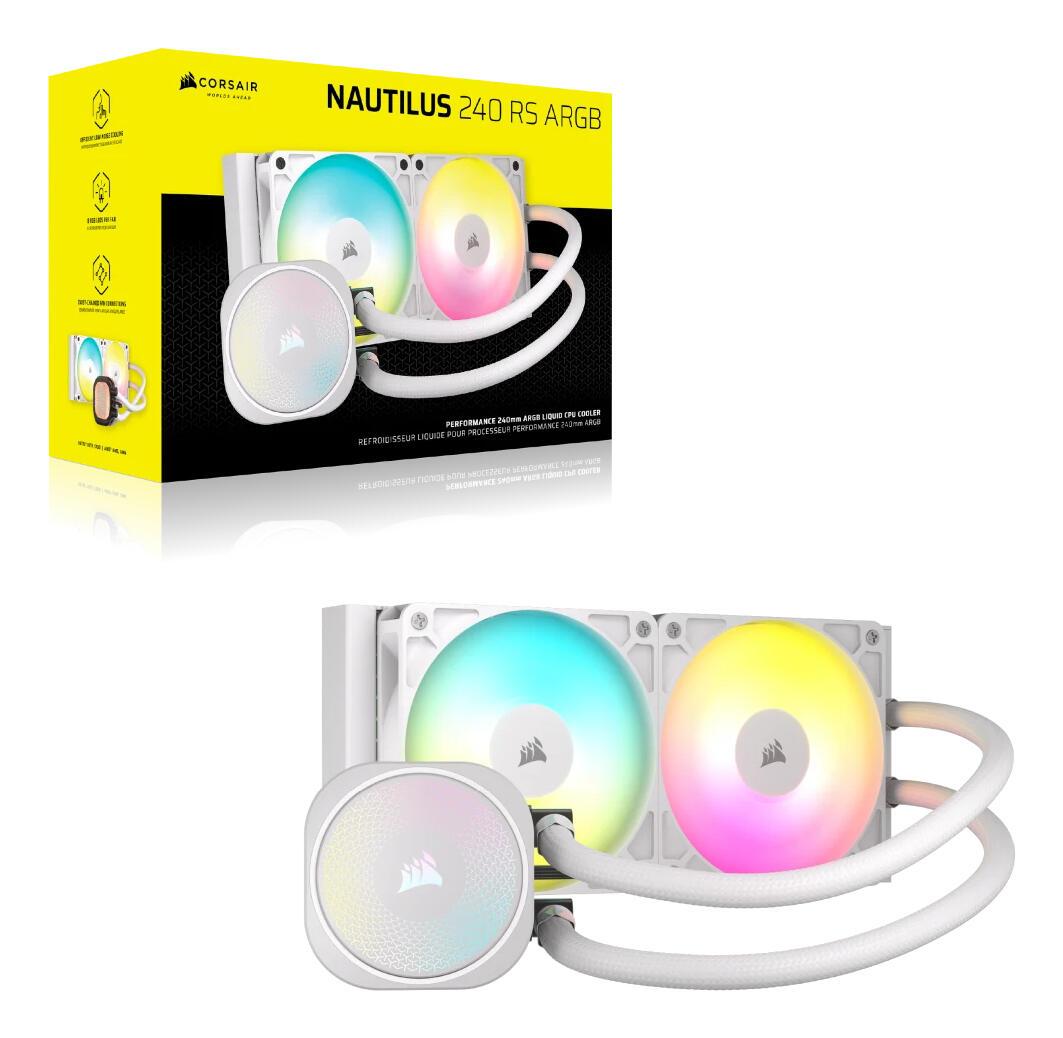 Corsair Water cooling NAUTILUS 240 ARGB / CW-9060094-WW White L
