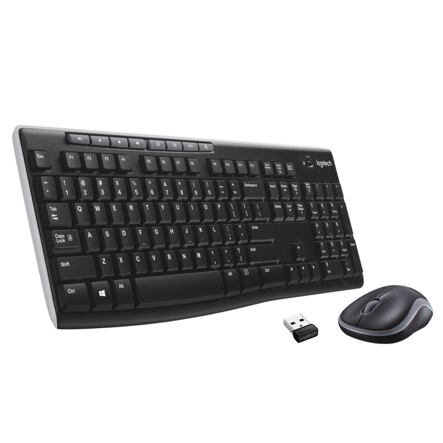 Logitech Ensemble souris et clavier MK270 / 920-004509 Noir