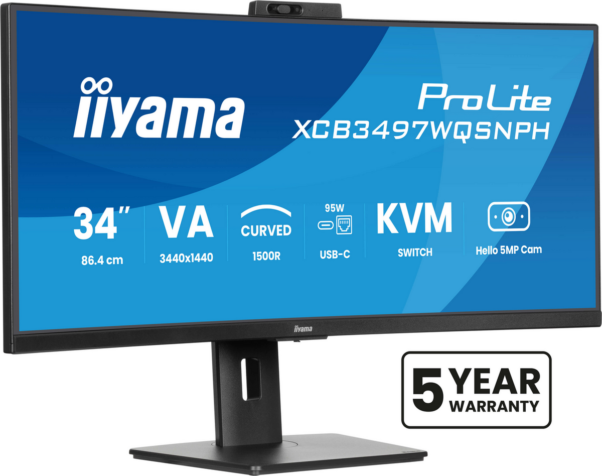 IIYAMA Monitor Pro Lite XCB3497WQSNPH-B1 / XCB3497WQSNPH-B1 Negro