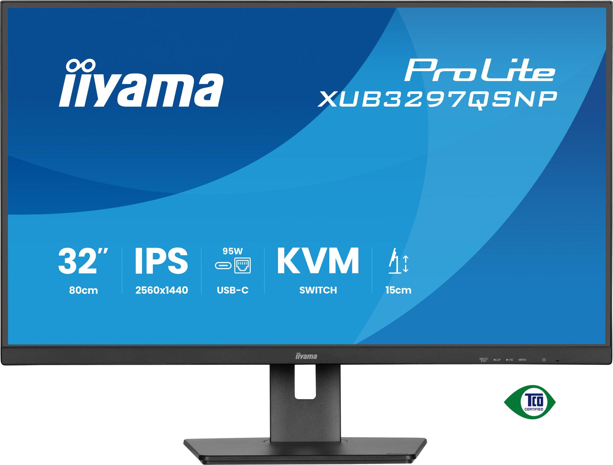 iiyama Monitor Pro Lite XUB3297QSNP-B1 / XUB3297QSNP-B1 Black 81.3 cm (32")