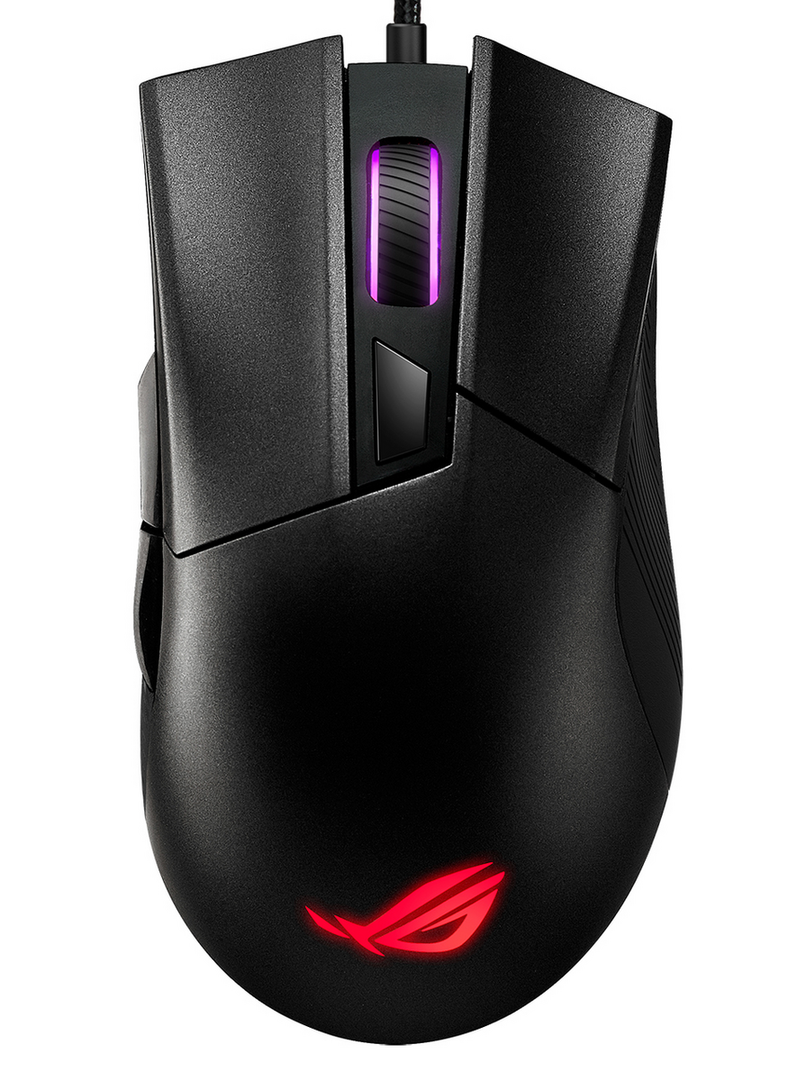 Asus Maus ASUS ROG Gladius II Core Gaming Mouse / 90MP01D0-B0UA00 Schwarz