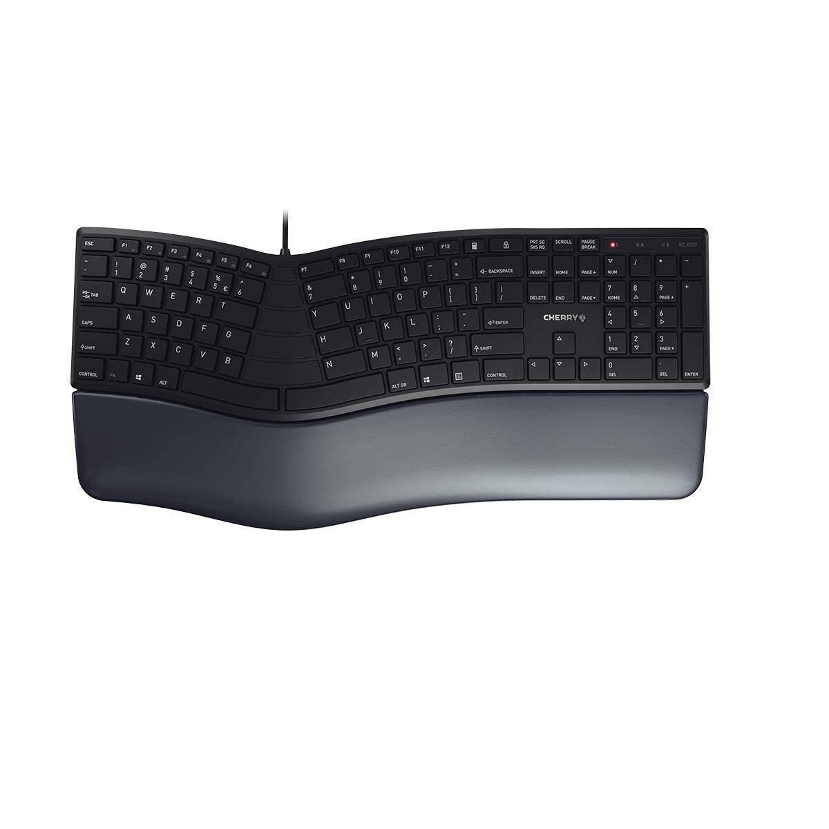CHERRY Teclado KC 4500 ERGO / JK-4500EU-2 Negro