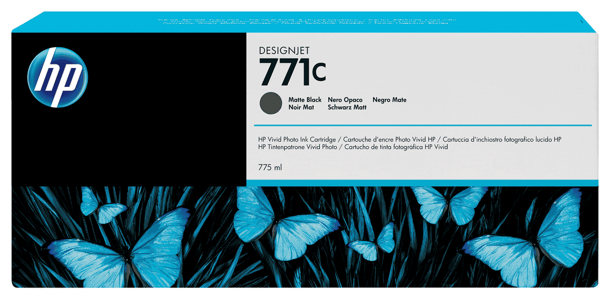 HP Tinta 771C / B6Y07A Negro Mate