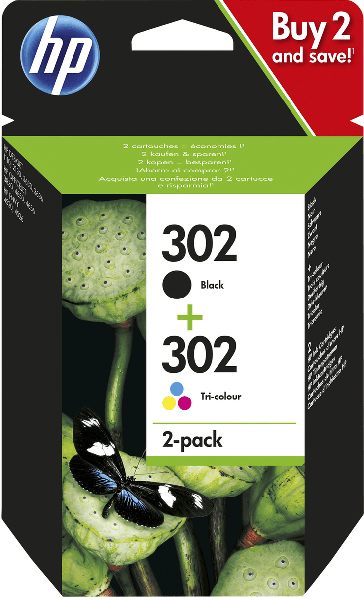 HP Ink 302 / X4D37AE BK,C,M,Y Multipack