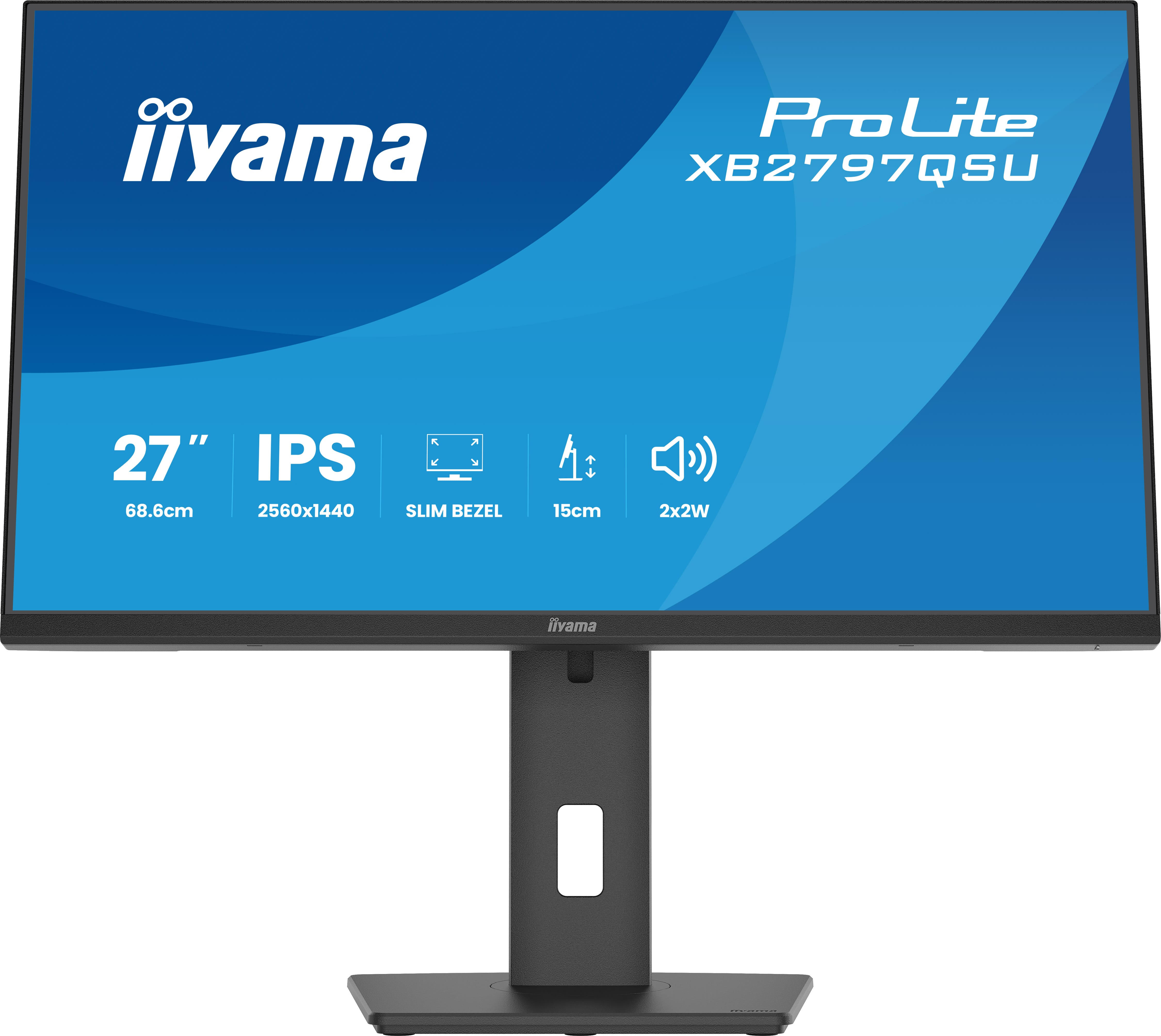 iiyama Monitor XB2797QSU-B1 / XB2797QSU-B1 Black Standard 68.6 cm (27")