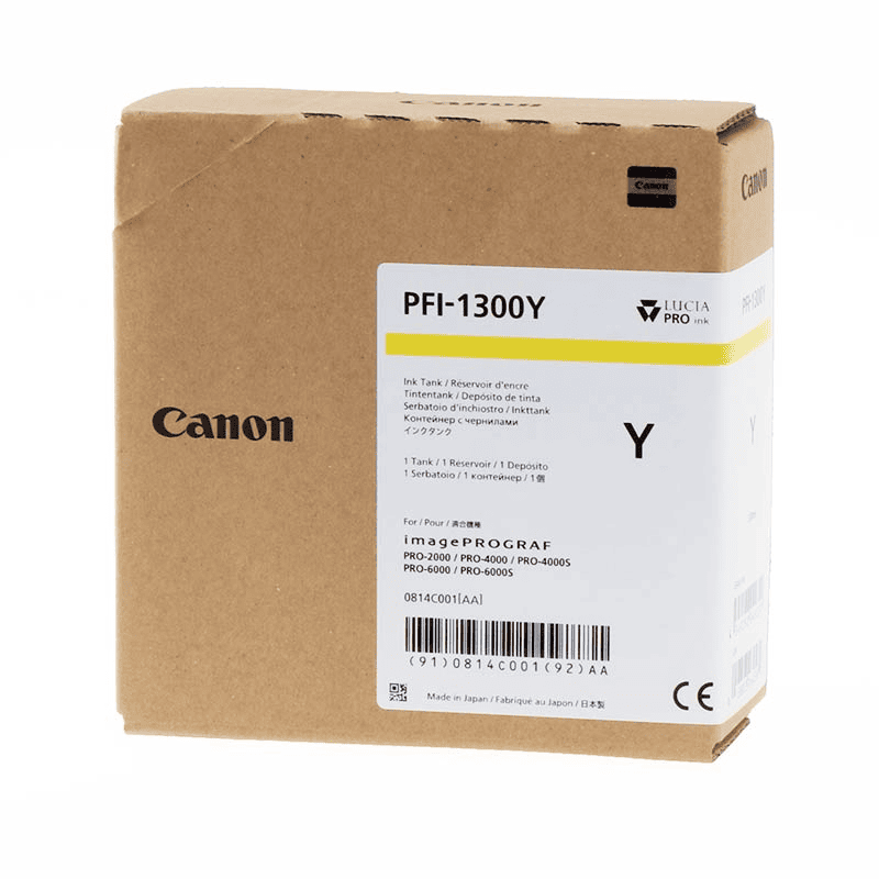 Canon Encre PFI-1300Y / 0814C001 Jaune XL