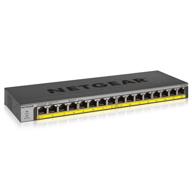 Netgear Switch GS116LP / GS116LP-100EUS Black
