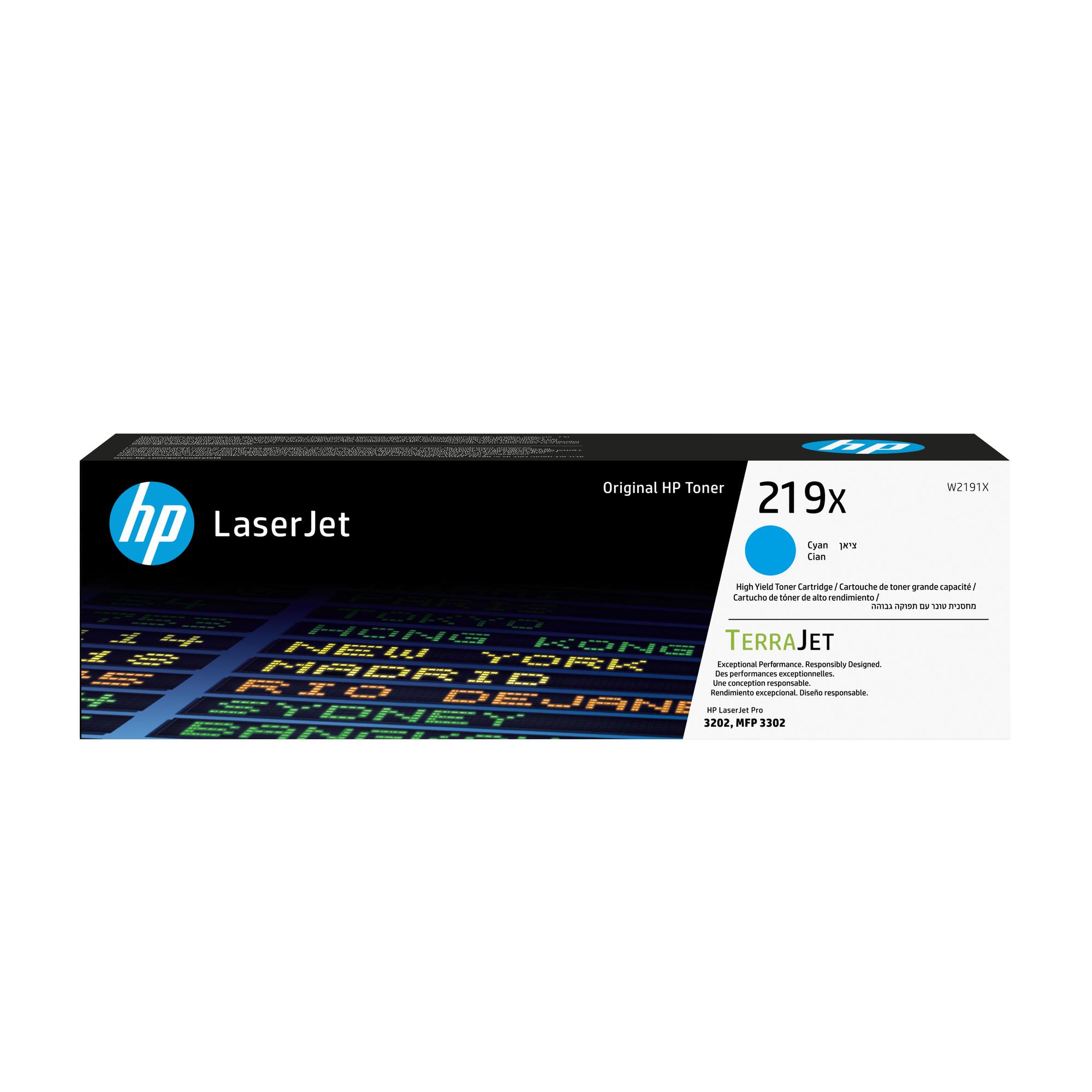 HP Tóner 219X / W2191X Cian XL