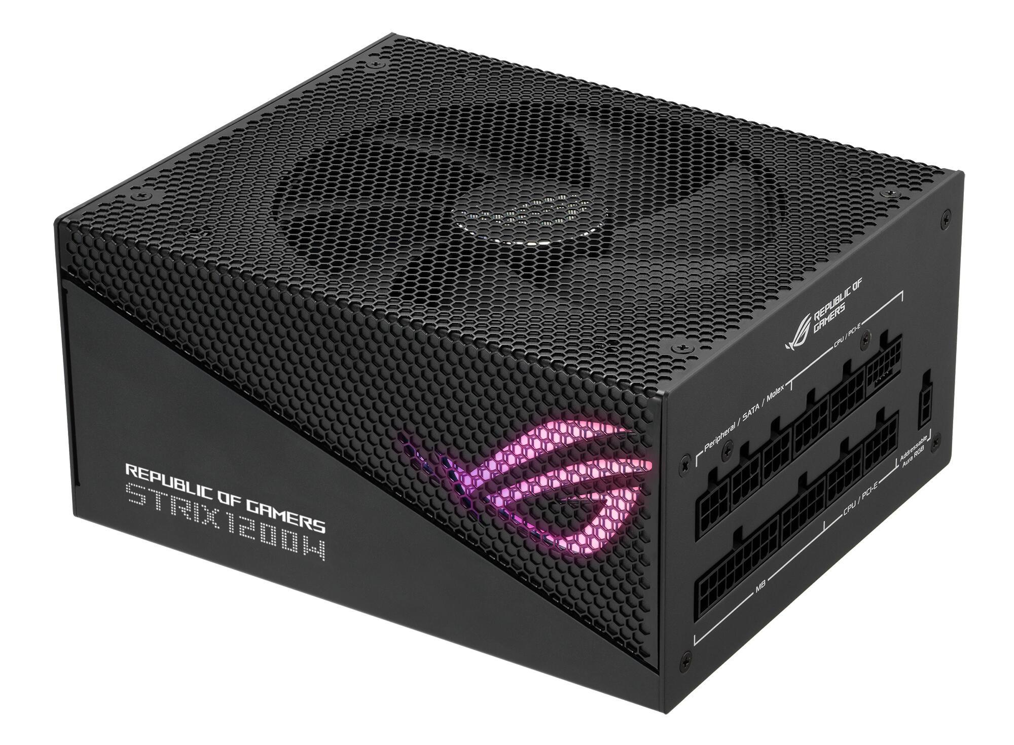 ASUS PC power supply unit ROG Strix 1200W Aura Ed. / 90YE00P0-B0NA00 Black