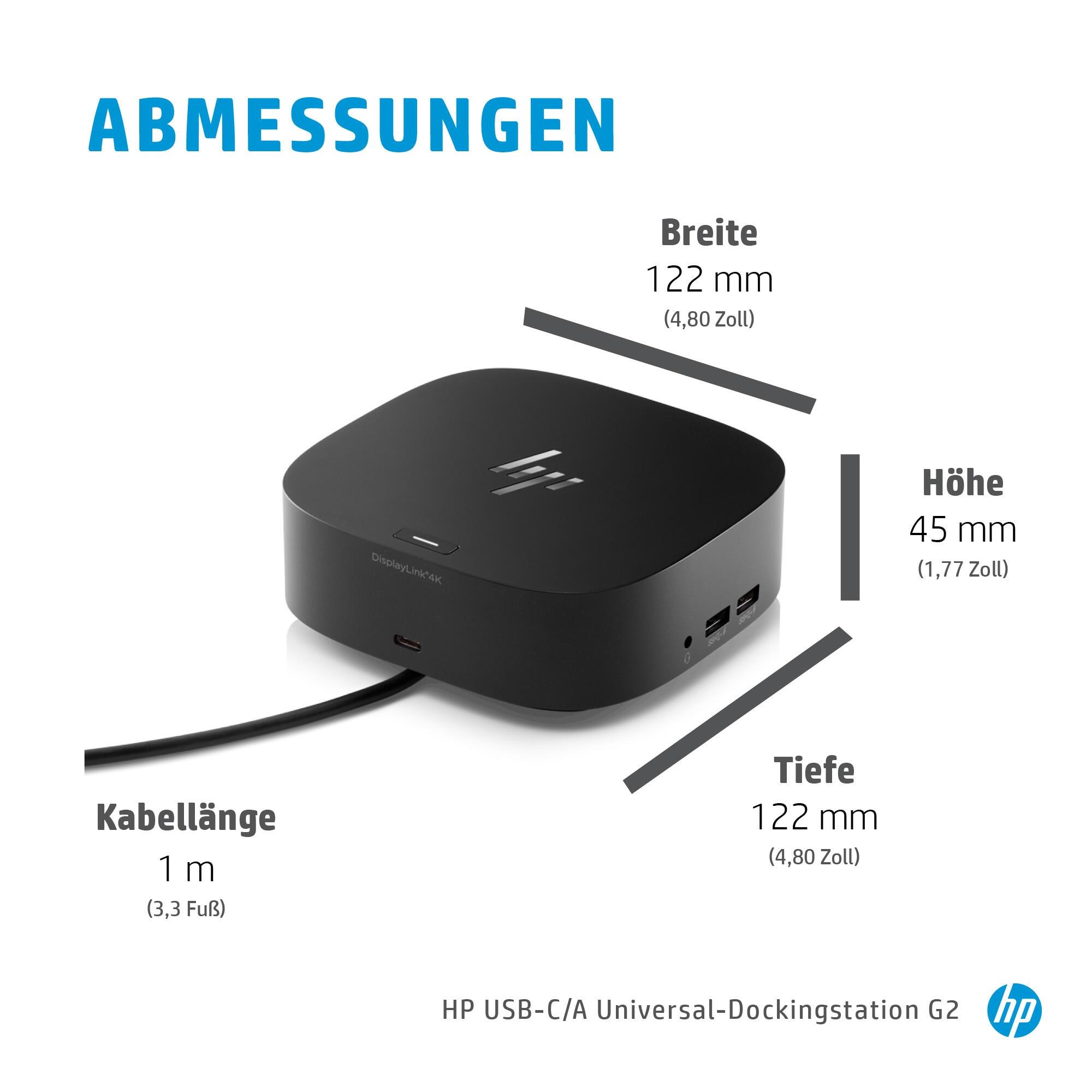 HP Dockingstation 26D32AA Schwarz