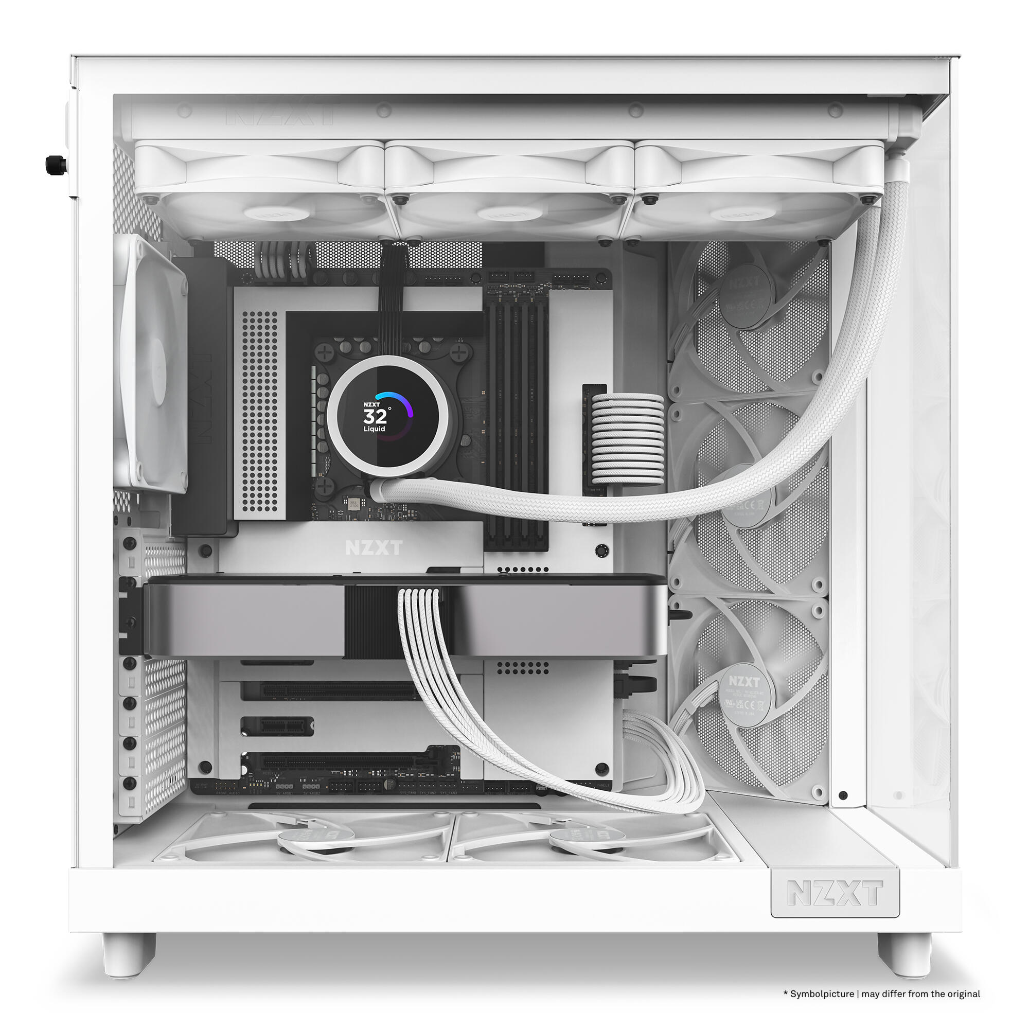 NZXT Boîtier PC H6 Flow / CC-H61FW-01 Blanc
