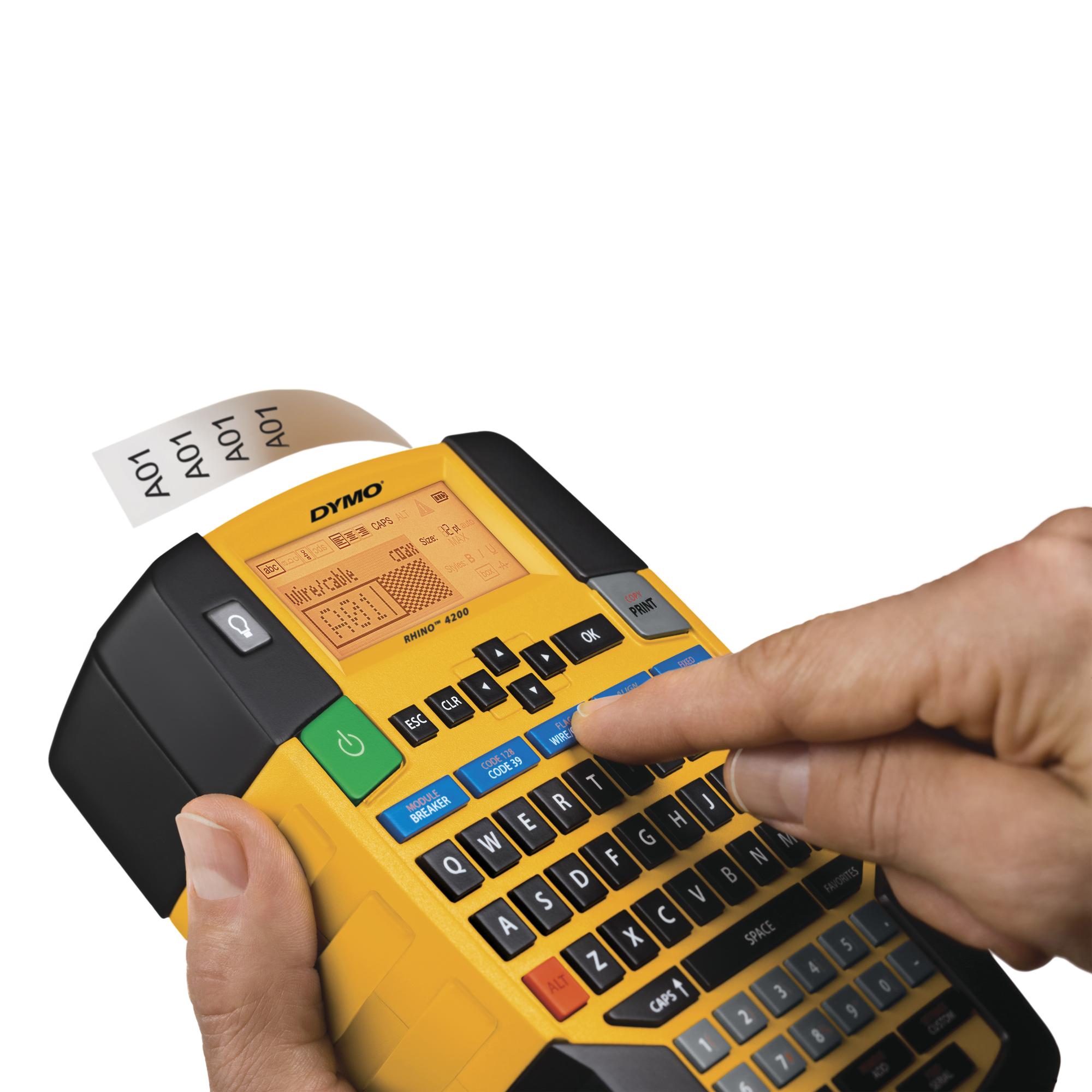 DYMO Label printer RH4200K / 1852998 Black, yellow Multipack