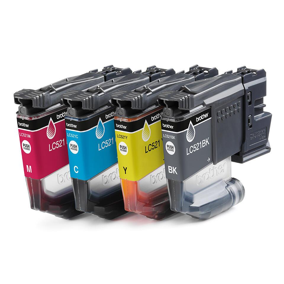 Brother Encre LC-521VAL / LC521VAL BK,C,M,Y Multipack