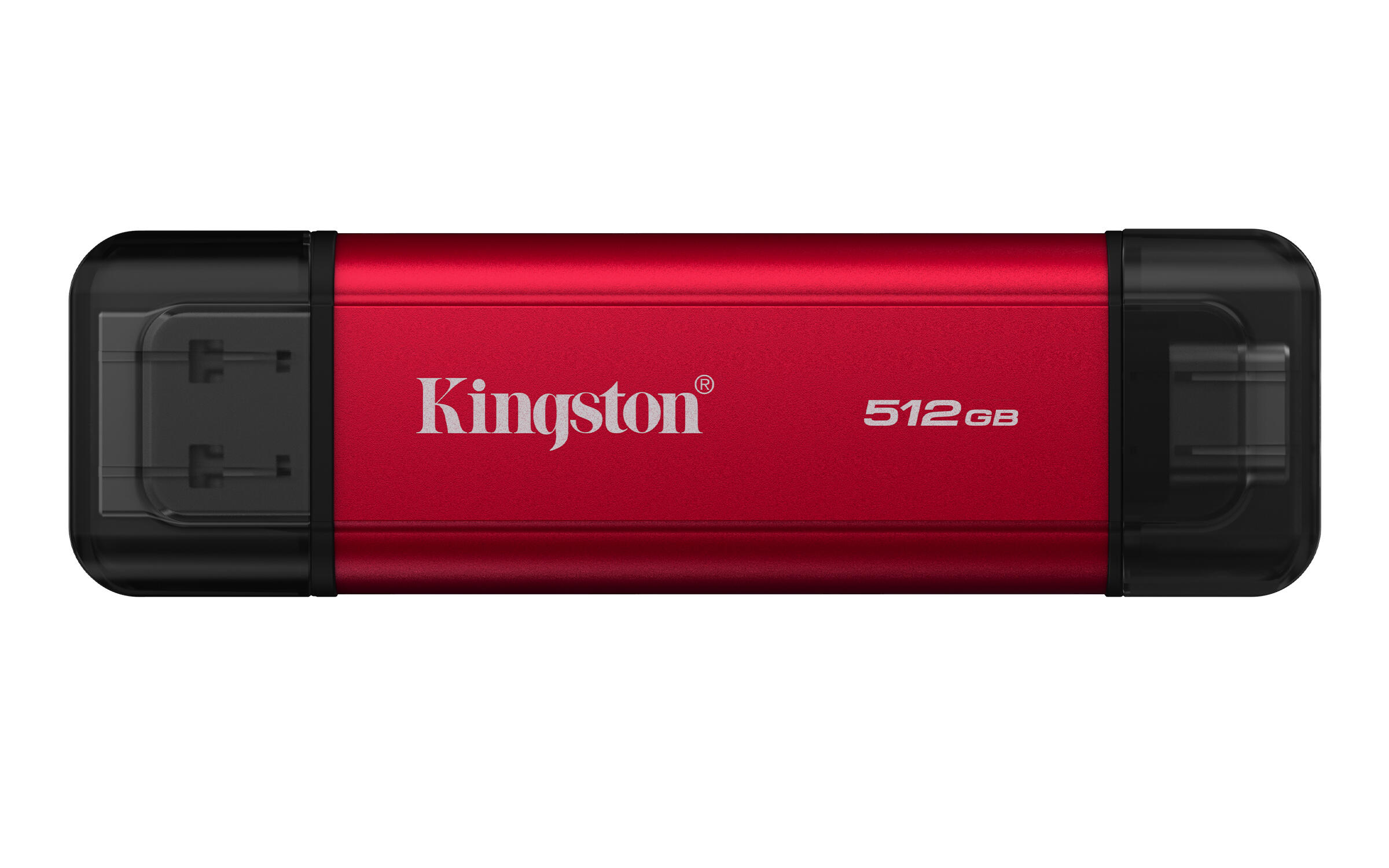 Kingston SSD externo Dual Portable 512GB / SPSD/512GB Negro, rojo