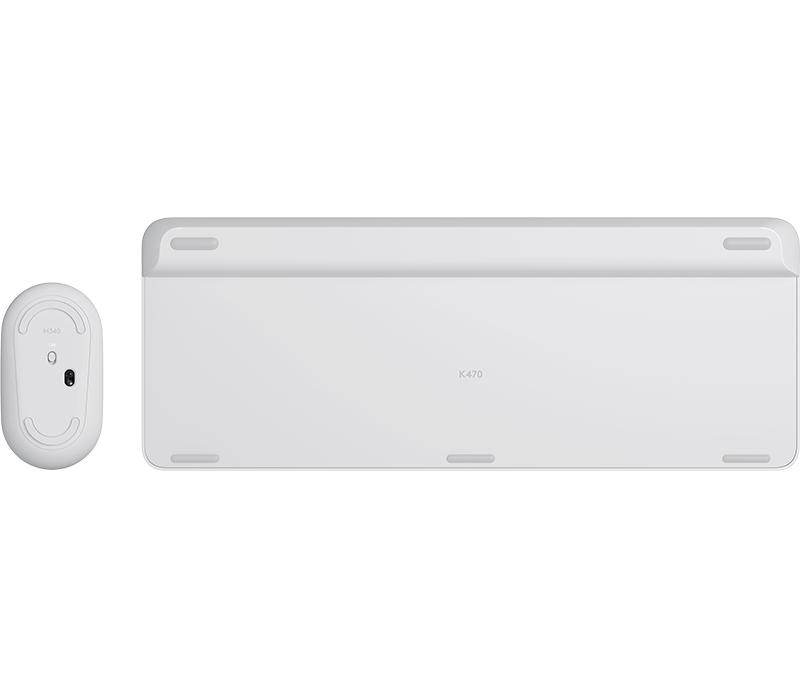 Logitech Set de ratón y teclado MK470 Slim / 920-009205 Blanco