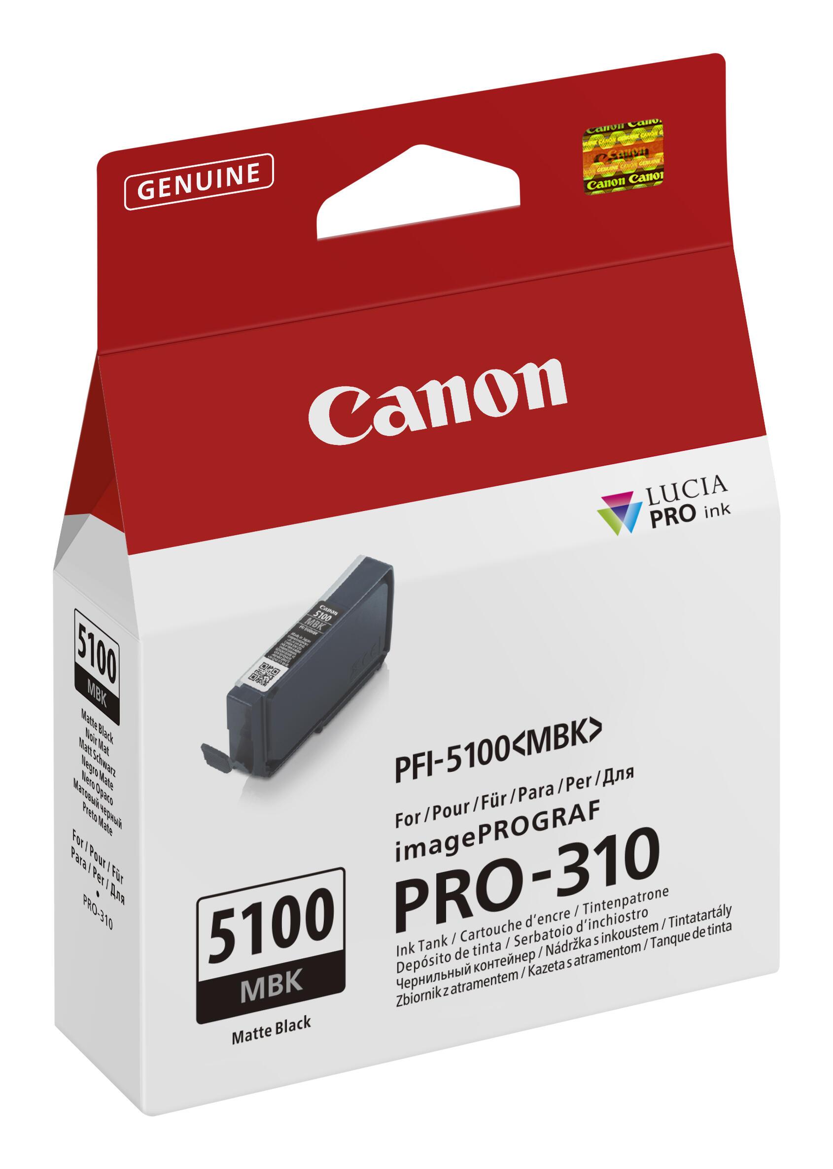 Canon Encre PFI-5100 MBK / 6951C001 Noir mat Standard
