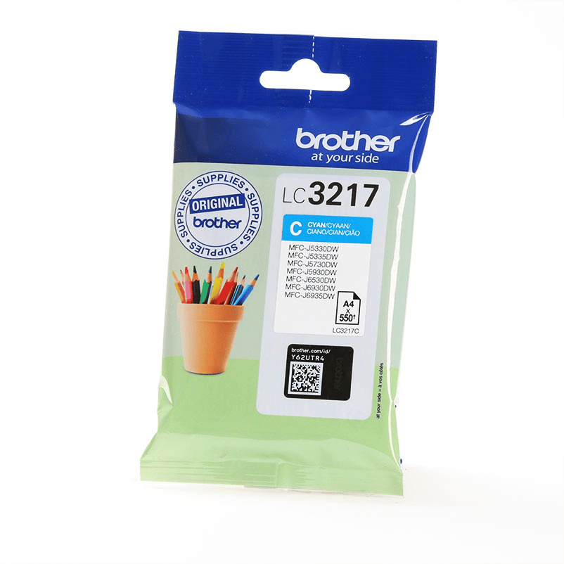 Brother Tinte LC-3217C / LC3217C Cyan