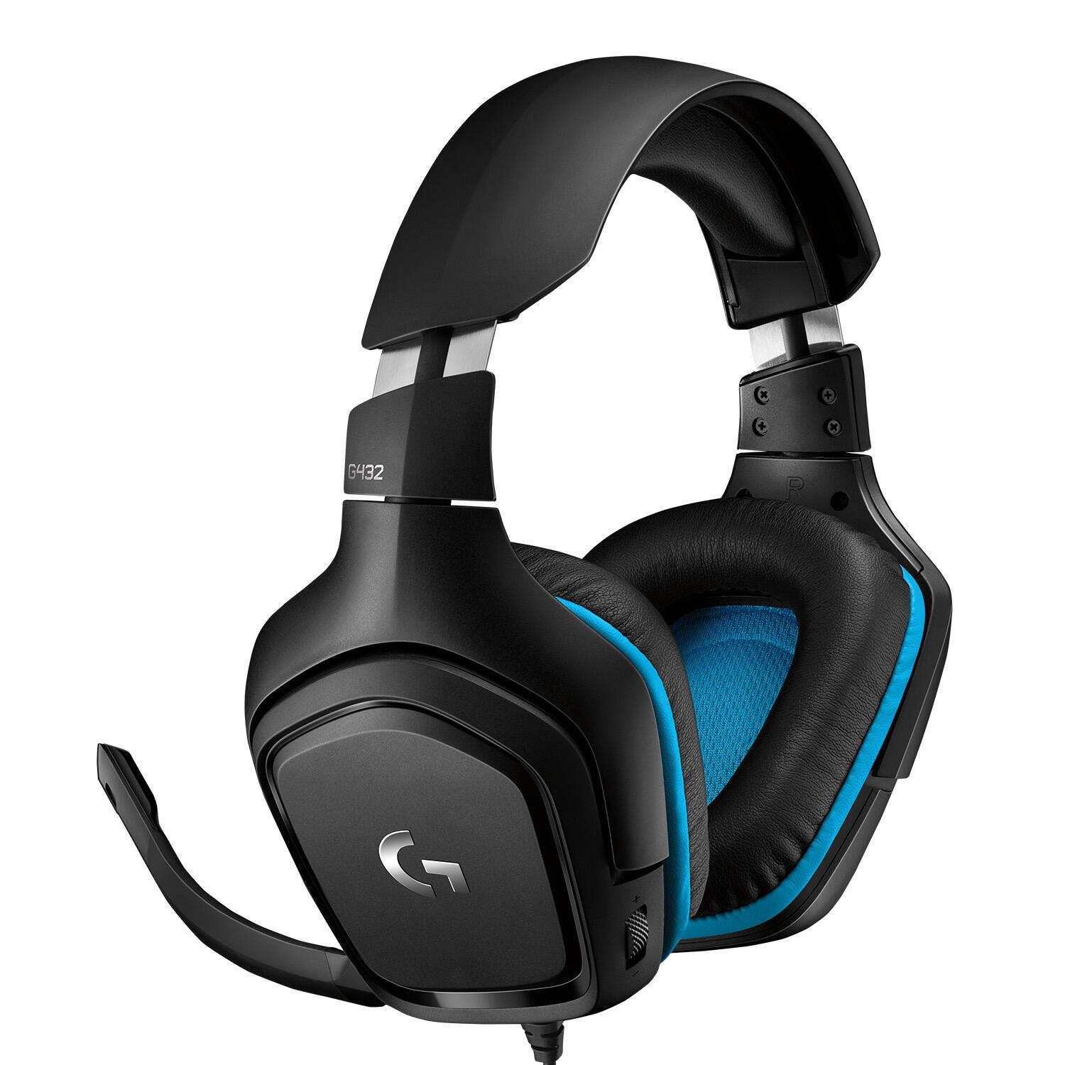 Logitech Headset G432 / 981-000770 Schwarz, Blau