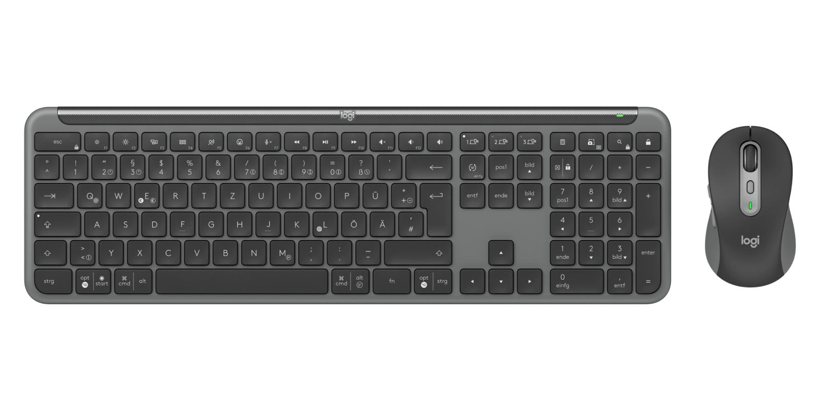 Logitech Set de ratón y teclado MK950 for Business / 920-012504 Grafito