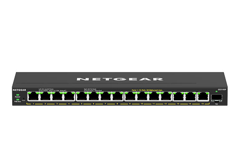Netgear Switch GS316EP / GS316EP-100PES Noir