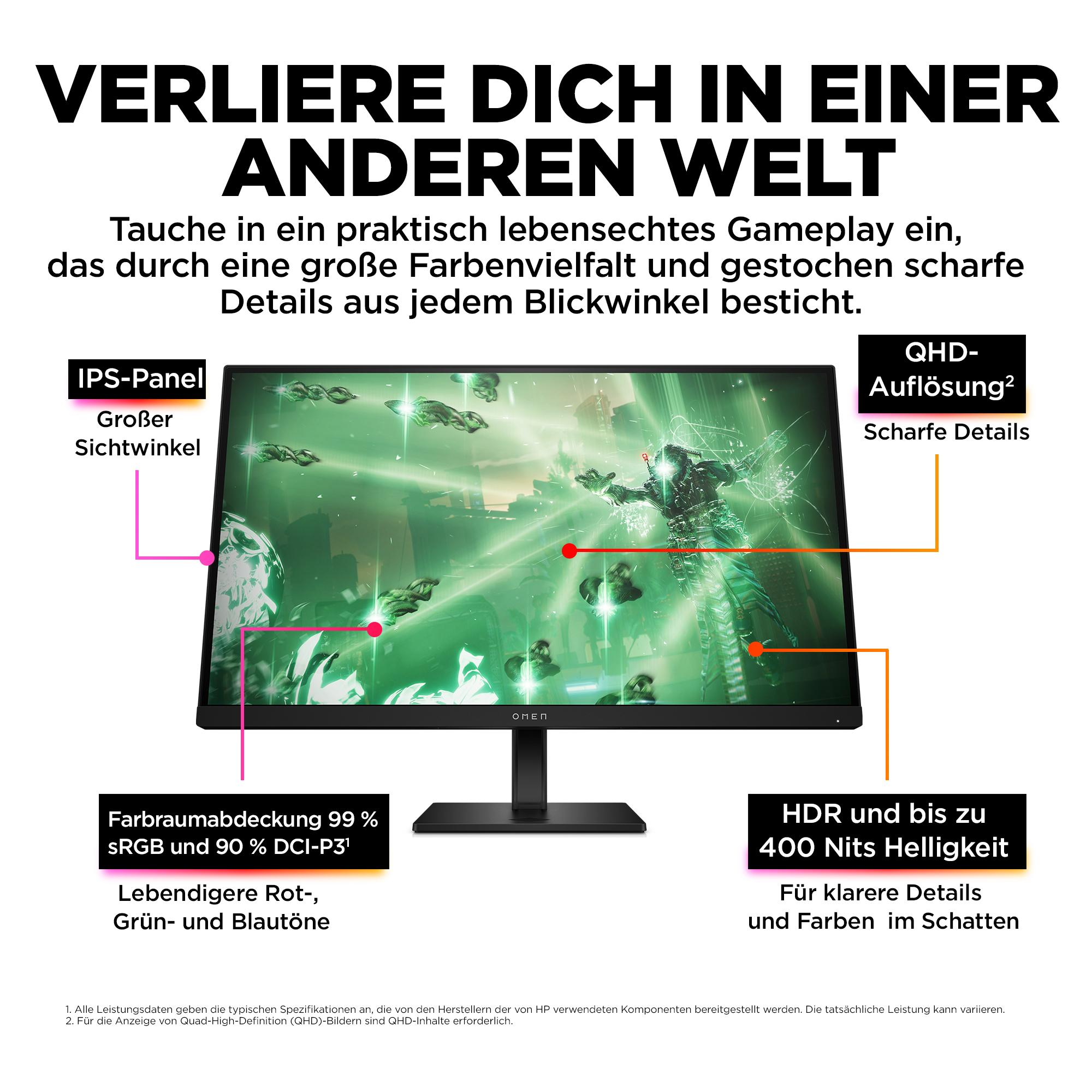 HP Monitor OMEN 27q / 780H4E9#ABB Black 68.6 cm (27")