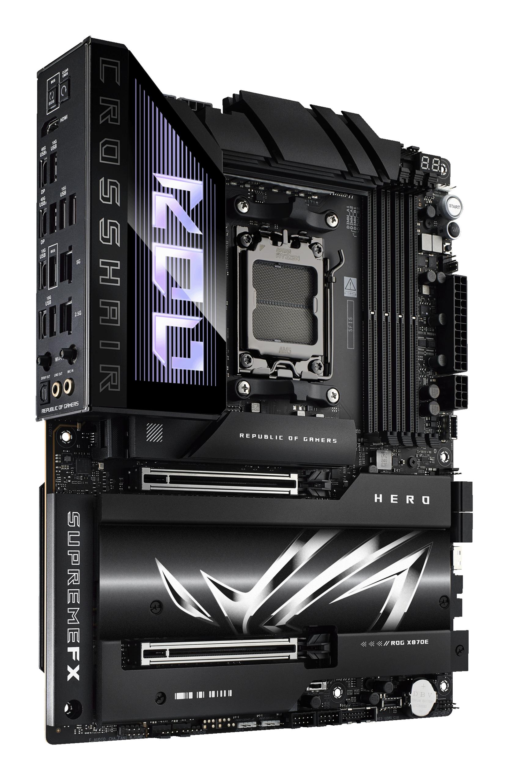 ASUS Carte mère ROG Crosshair X870E Hero / 90MB1IE0-M0EAY0 Noir