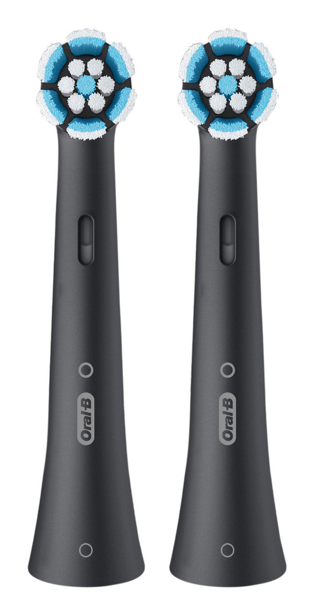 Oral-B Aufsteckzahnbürste iO Sanfte Reinigung / 8700216373838 Schwarz Doppelpack