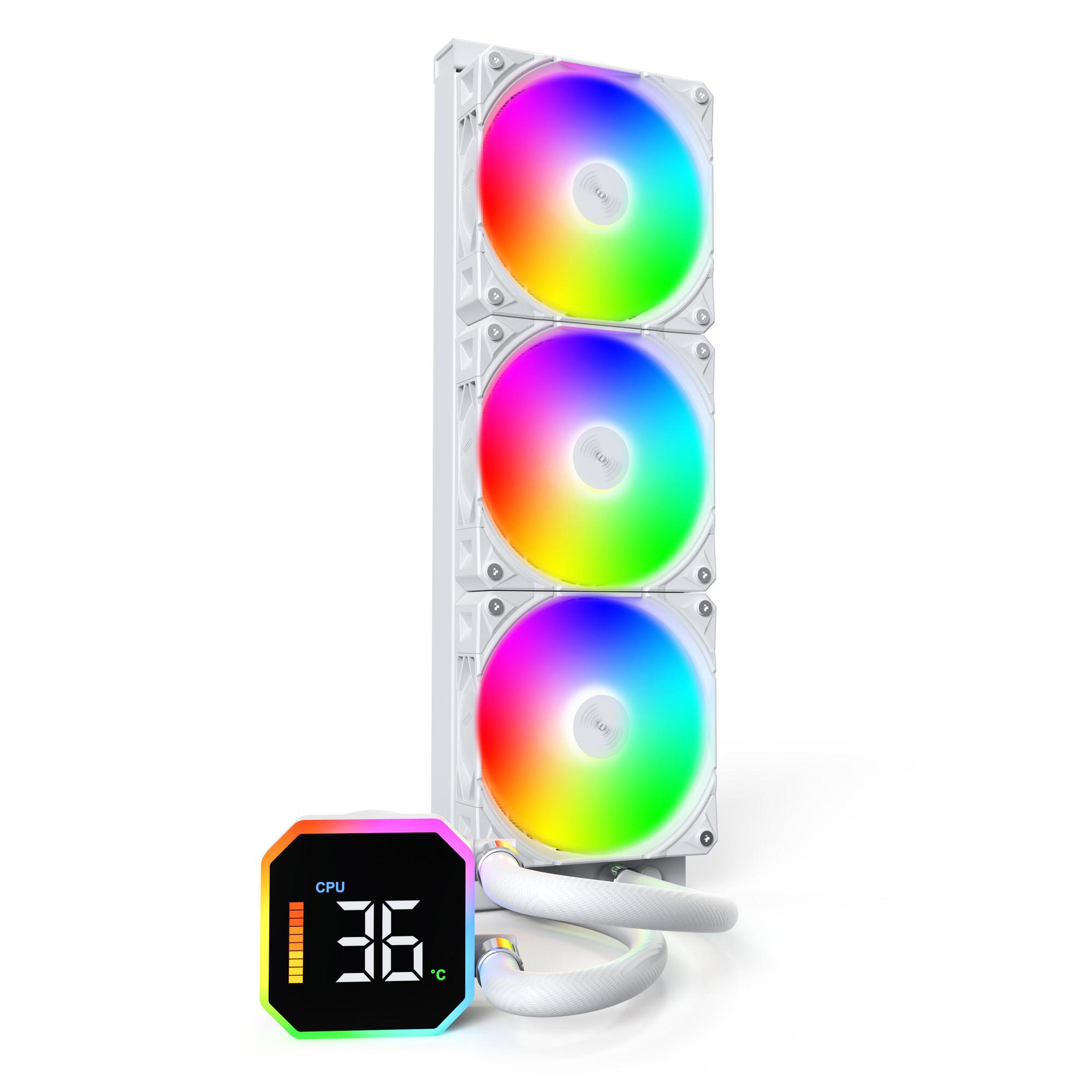 Montech Water cooling HyperFlow Digital 360 / HYPERFLOW DIGITAL 360 (W) White XL