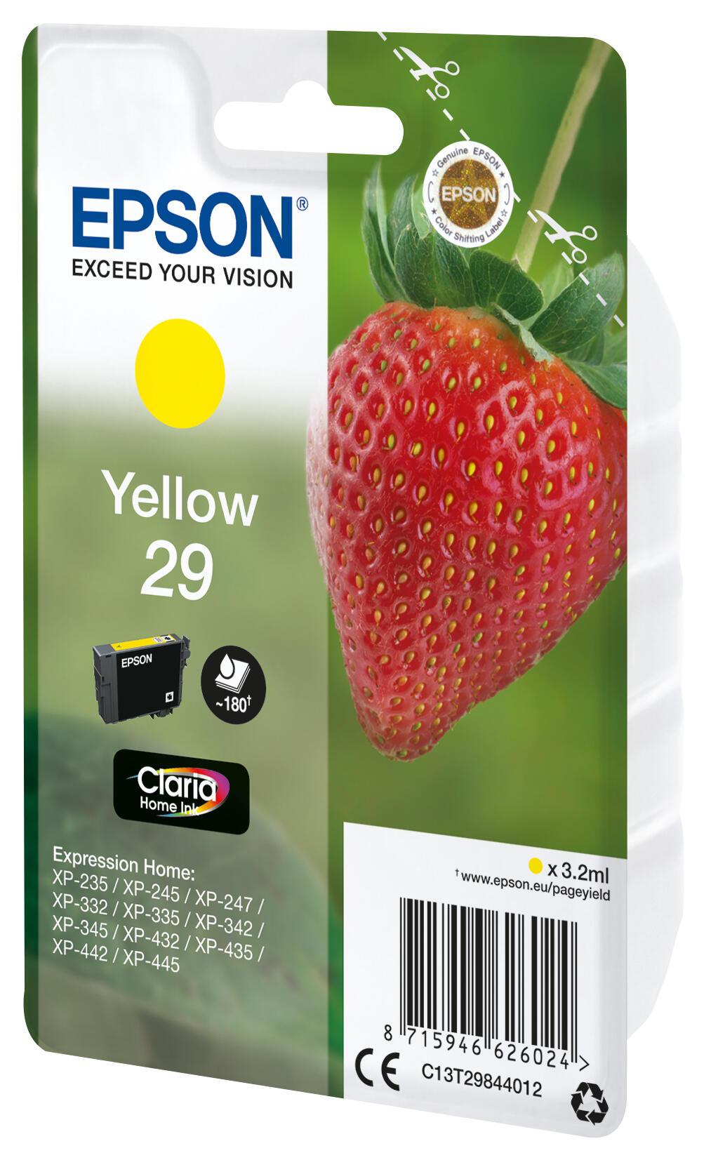 Epson Encre 29 / C13T29844012 Jaune Standard