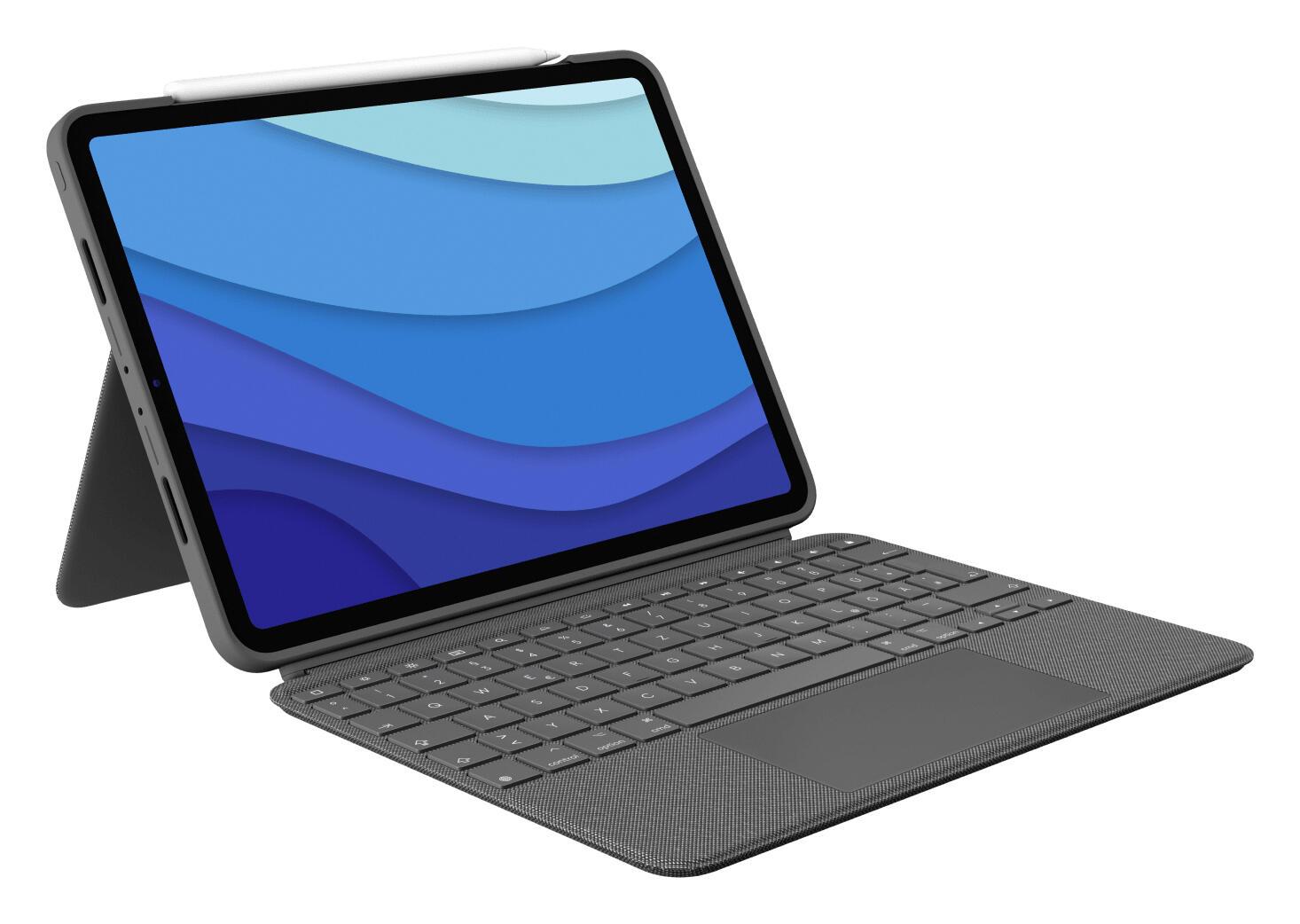Logitech Coperchio e tastiera Combo Touch iPad Pro / 920-010142 Grigio