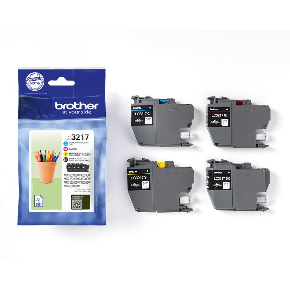 Brother Tinta LC-3217VAL / LC3217VAL BK,C,M,Y Multipack