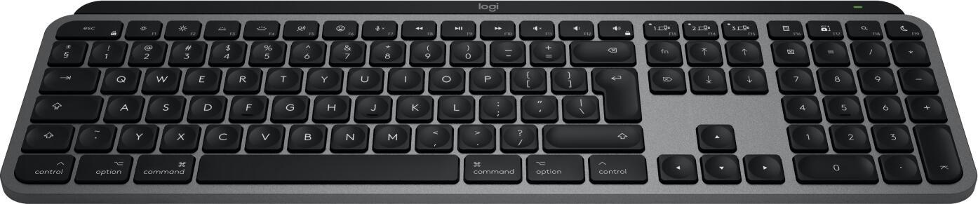 Logitech Teclado MX Keys S für Mac / 920-011637 Aluminio, negro Standard