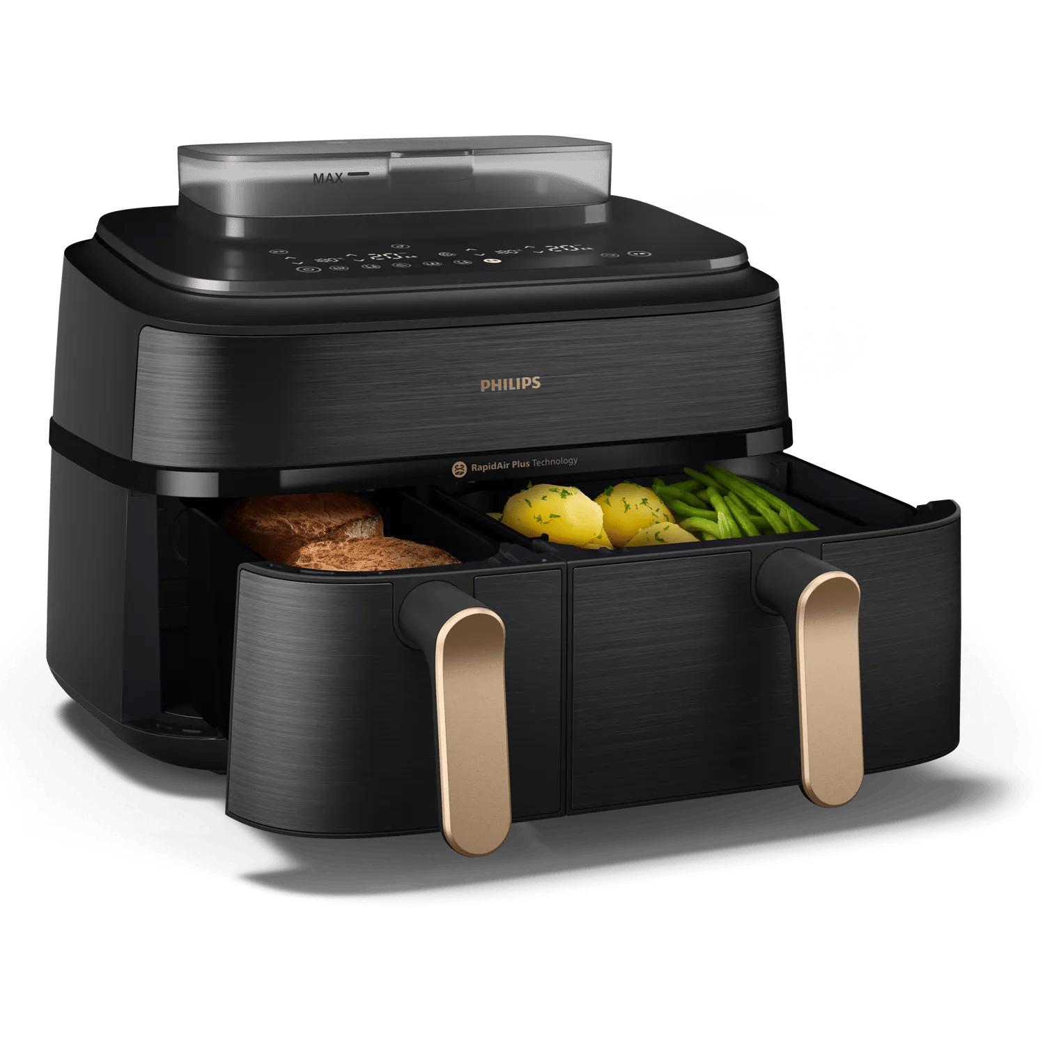 Philips Freidora de aire caliente 5000 Series / NA552/00 Negro, dorado