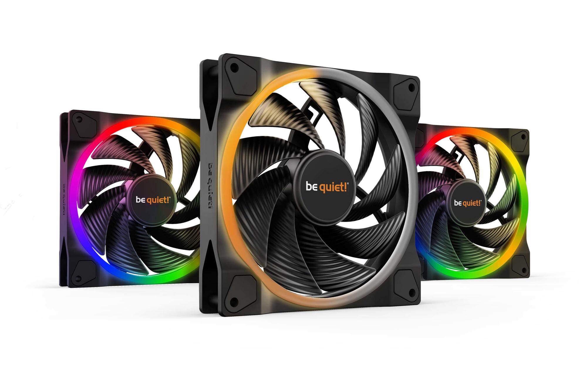 be quiet! Fan Light Wings PWM High-Speed 140mm / BL079 Black 3-Pack