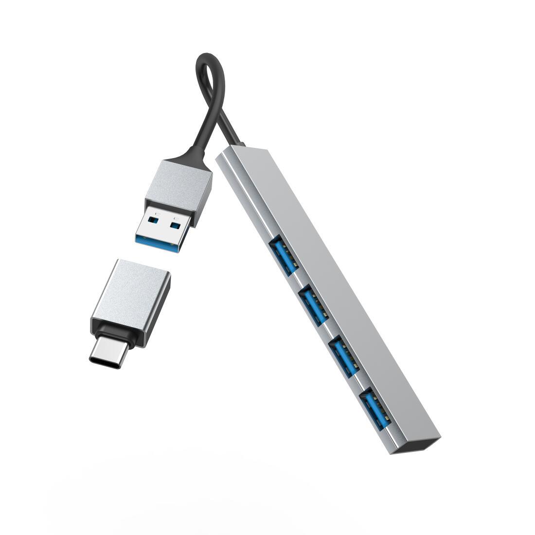 Hama USB-Hub Prime Line / 00200141 Grau