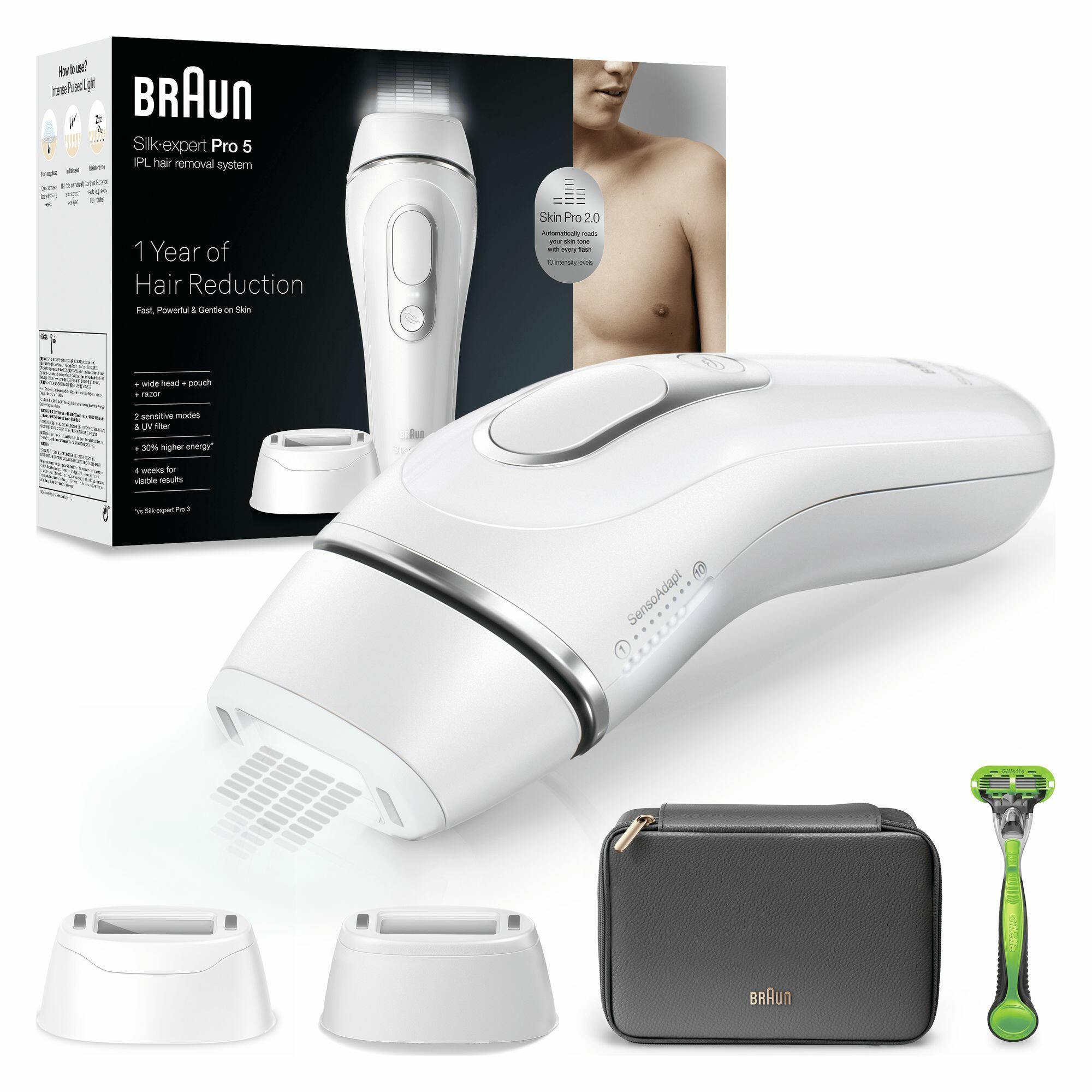 Braun Épilateur à lumière pulsée Silk-expert Pro 5 / PL5145 Blanc Standard