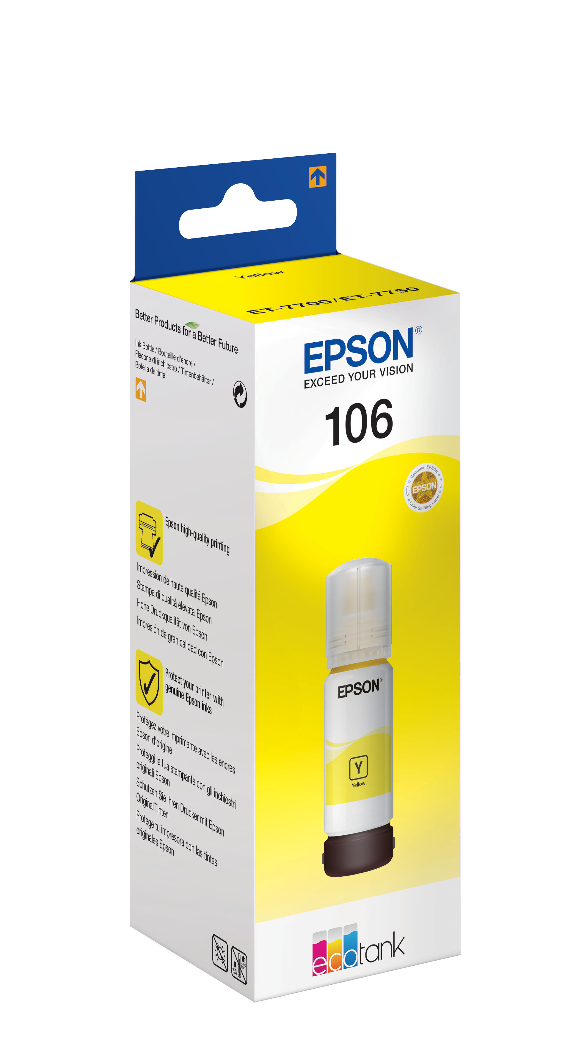 Epson Encre 106 / C13T00R440 Jaune