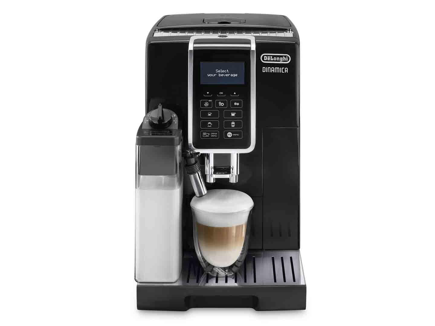 De’Longhi Machine à café automatique DINAMICA ECAM 350.55.B / ECAM350.55.B Noir, acier inoxydable Standard