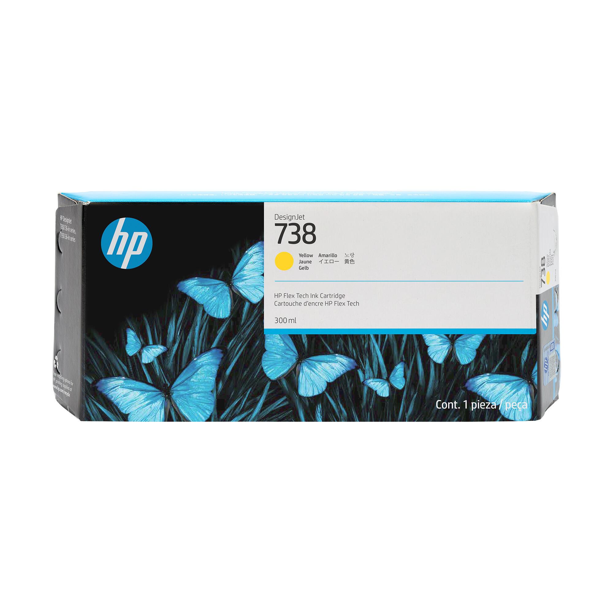 HP Tinta 738XL / 676M8A Amarillo XL