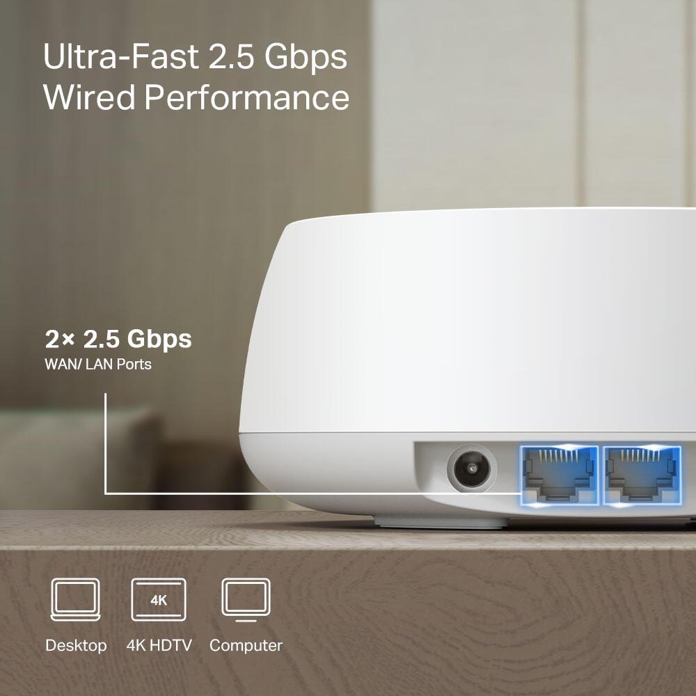 TP-Link Mesh-WLAN-System BE25 / DECO BE25(2-PACK) Weiß Doppelpack
