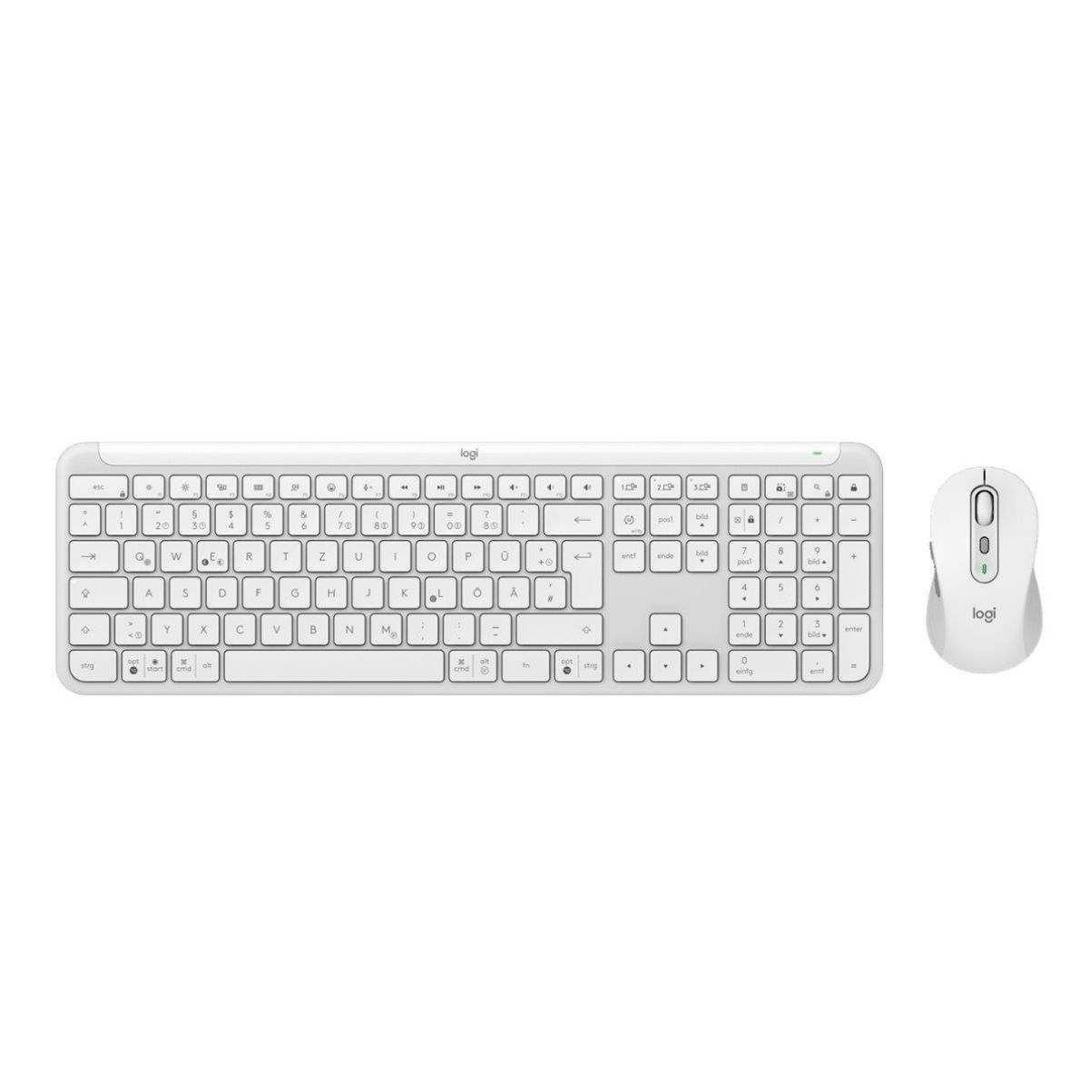 Logitech Mouse and keyboard set MK950 Signature Slim / 920-012484 White