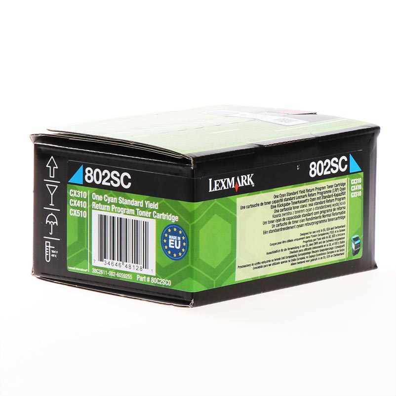 Lexmark Tóner 802SC / 80C2SC0 Cyan XL