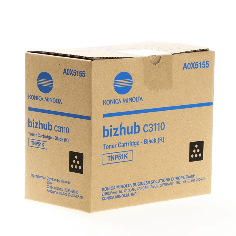 Konica Minolta Toner TNP51K / A0X5155 Nero