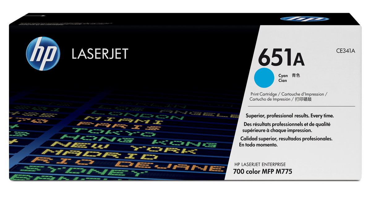 HP Toner 651A / CE341A Cyan