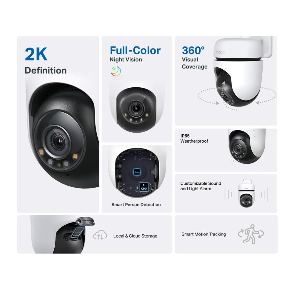TP-Link Surveillance camera C510W / TAPO C510W White, black