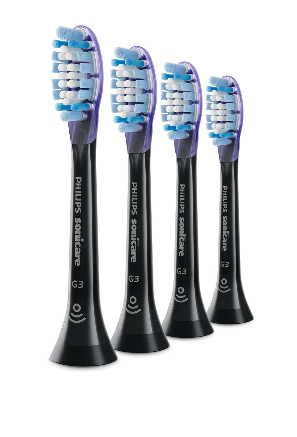 Philips Spazzolino da denti collegabile Sonicare G3 Premium Gum Care / HX9054/88 Nero 4-Pack