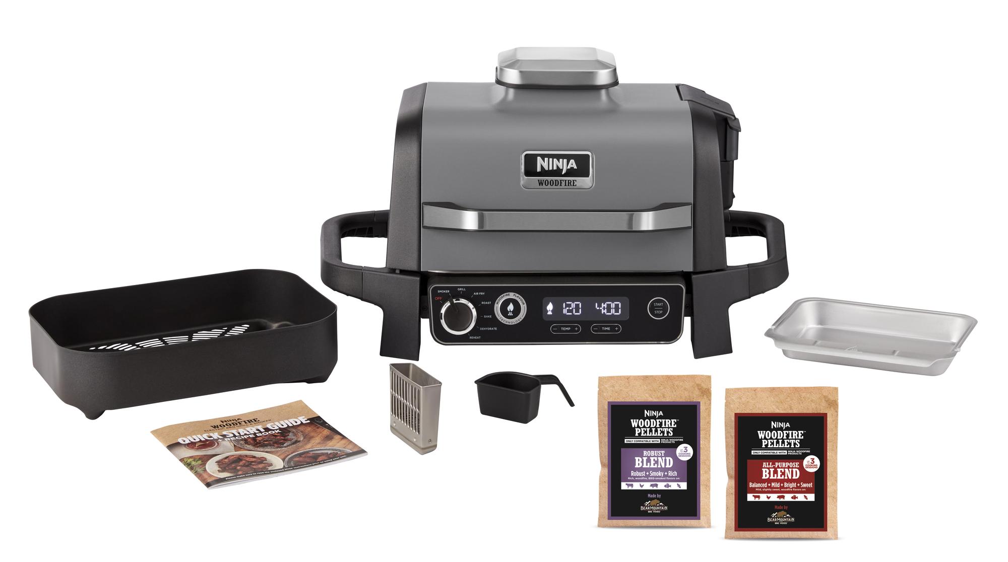 SharkNinja elektrischer Grill Ninja Woodfire / OG701EU Schwarz