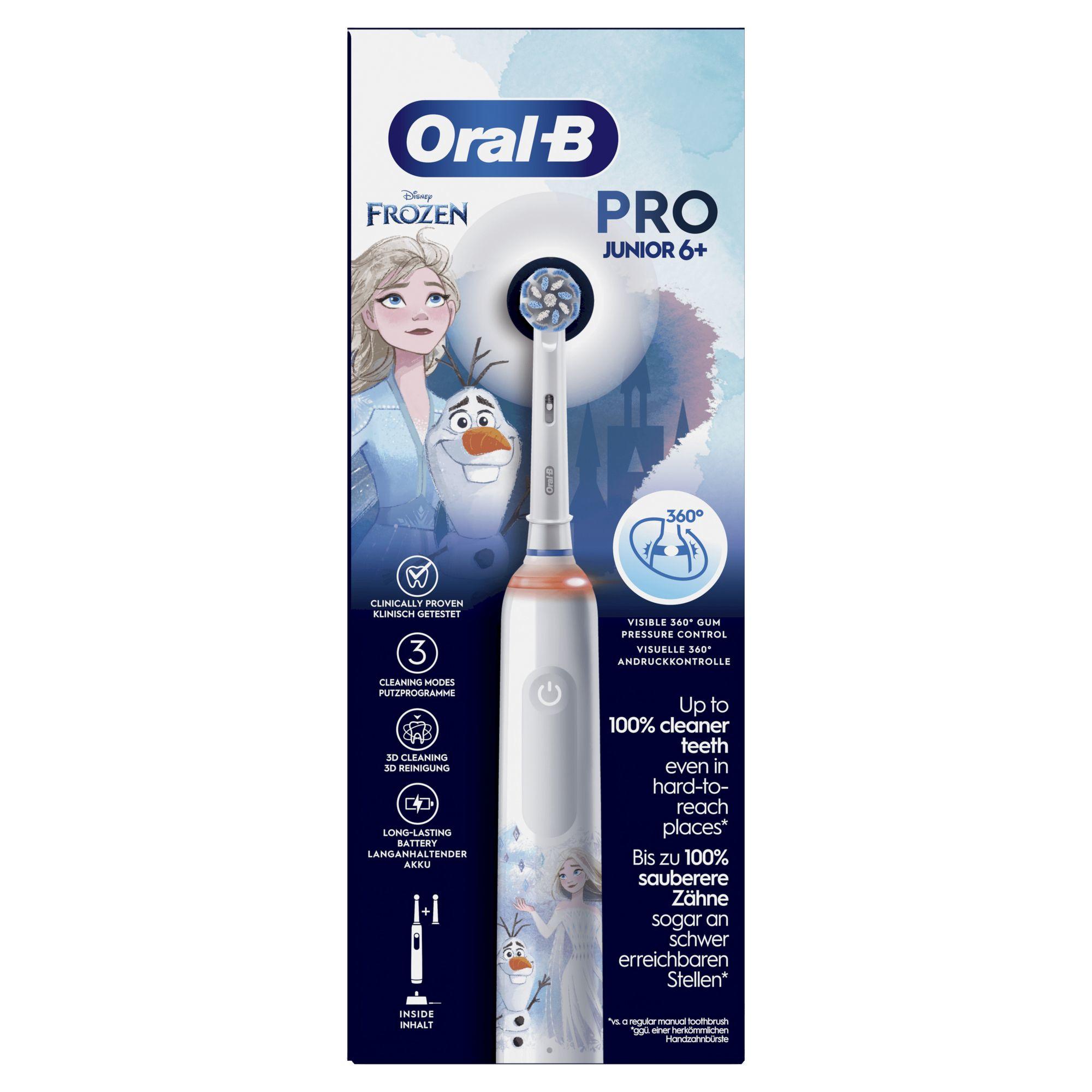 Oral-B Spazzolino da denti Pro Junior Frozen 6+ / 774724 Multicolore, bianco Standard